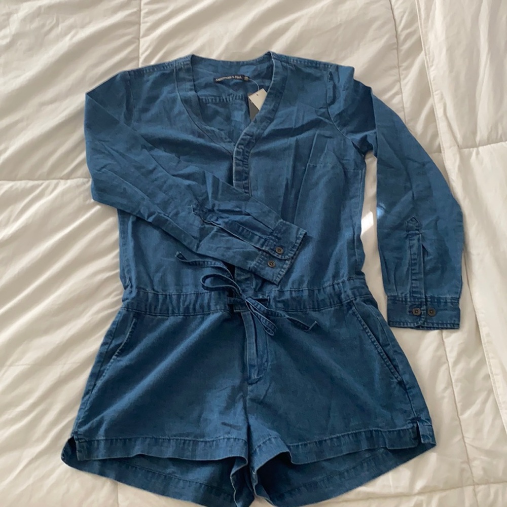 Denim Romper